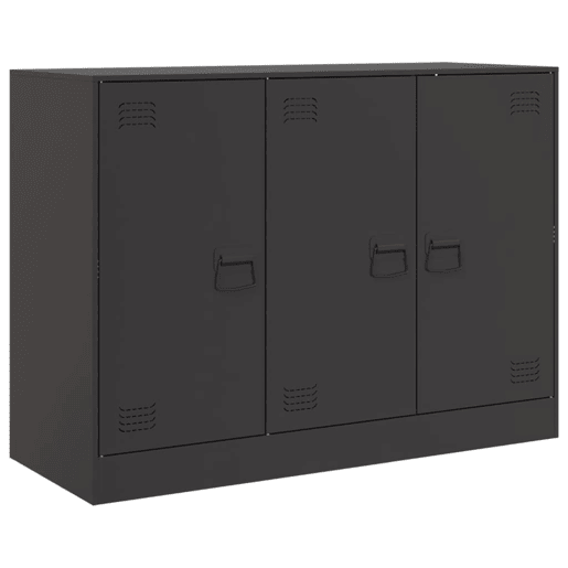 Aparador - Bufete - Móvei de apoio 99x39x73 cm aço preto pt2355