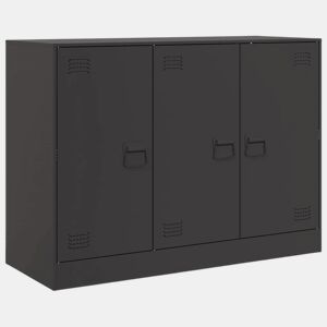 Aparador - Bufete - Móvei de apoio 99x39x73 cm aço preto pt2355