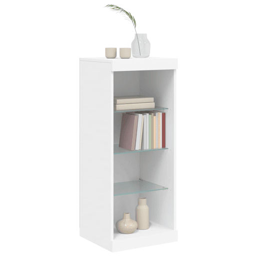 Aparador - Bufete - Móvei de apoio com luzes LED 41x37x100 cm branco pt1929