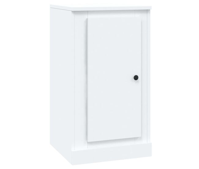 Aparador - mueble de almacenamiento de madera contrachapada blanco 37,5x35,5x67,5 cm es2462
