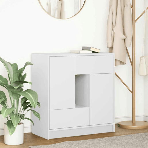 Aparador - Bufete - Móvei de apoio c gavetas e portas 70,5x34x74,5 cm branco pt1847