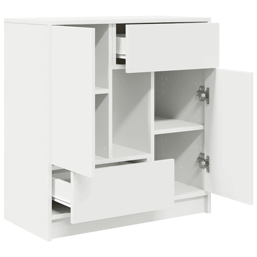 Aparador - Bufete - Móvei de apoio c gavetas e portas 70,5x34x74,5 cm branco pt1847