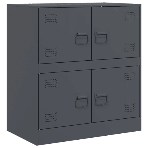 Aparador - Bufete - Móvei de apoio 67x39x73 cm aço antracite pt2198