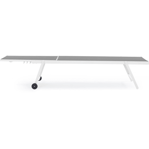 Conjunto de 2 espreguiçadeiras em alumínio têxtil Jolia - Cinzento  Branco