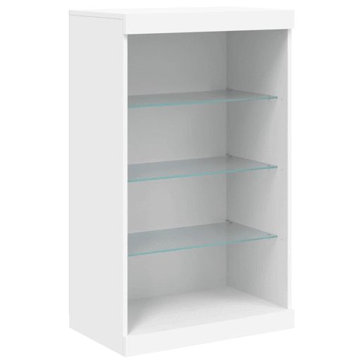 Aparador - Bufete - Móvei de apoio com luzes LED 60,5x37x100 cm branco pt1933