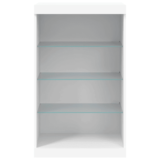 Aparador - Bufete - Móvei de apoio com luzes LED 60,5x37x100 cm branco pt1933