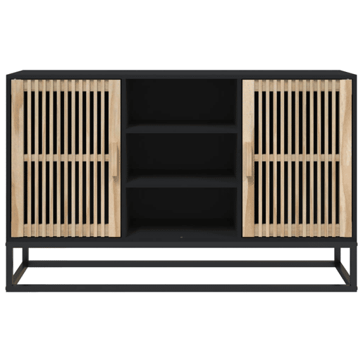 Aparador - Bufete - Móvei de apoio 105x30x65 cm derivados de madeira preto pt2944