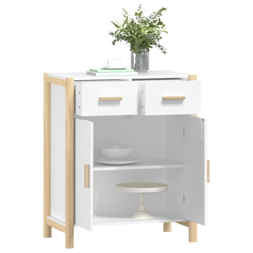 Aparador - Bufete - Móvei de apoio 62x38x75 cm derivados de madeira branco pt2499