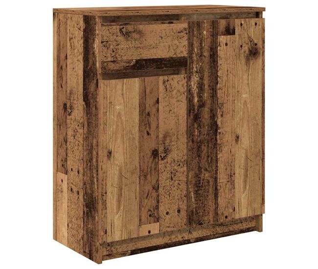 Aparador - mueble de almacenamiento con cajón madera antigua 71x35x84 cm madera ingeniería es1760