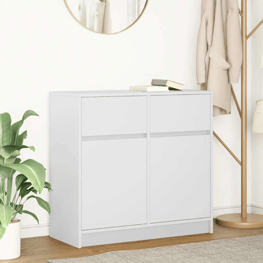 Aparador - Bufete - Móvei de apoio c gaveta 80x34x76 cm derivados de madeira branco pt1744