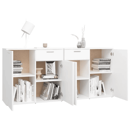 Aparador - Bufete - Móvei de apoio 160x36x75 cm contraplacado branco pt3518