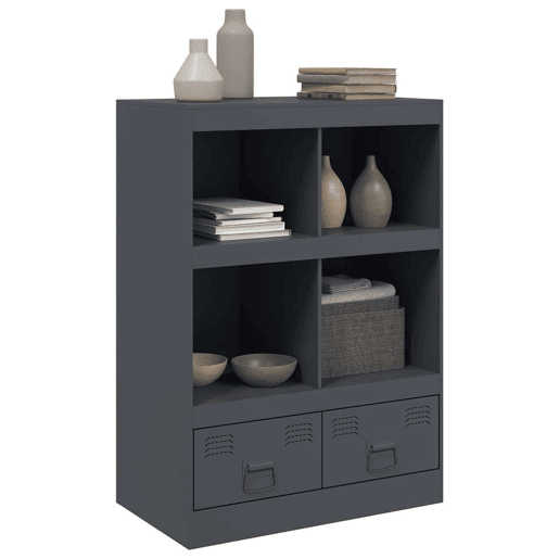 Aparador - Bufete - Móvei de apoio alto 67x39x95 cm aço antracite pt2242