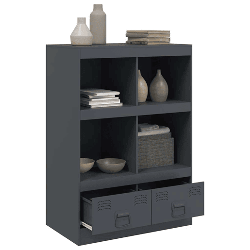 Aparador - Bufete - Móvei de apoio alto 67x39x95 cm aço antracite pt2242