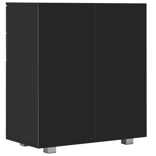 Aparador - Bufete - Móvei de apoio em contraplacado 71x35x80 cm preto brilhante pt2417