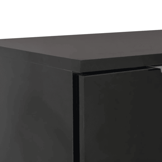 Aparador - Bufete - Móvei de apoio em contraplacado 71x35x80 cm preto brilhante pt2417