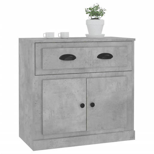 Aparador - Bufete - Móvei de apoio 70x35,5x67,5 cm derivados de madeira cinzento cimento pt2832