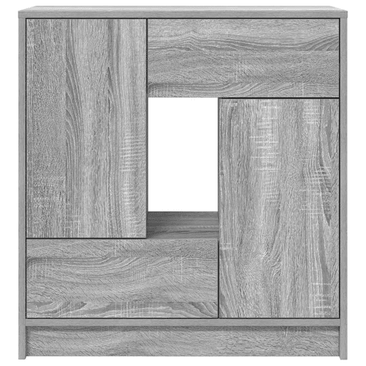 Aparador - Bufete - Móvei de apoio c gavetas e portas 70,5x34x74,5 cm sonoma cinzento pt1851