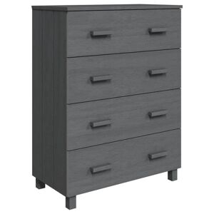 Aparador - Bufete - Móvei de apoio HAMAR 79x40x103,5 cm pinho maciço cinza-escuro pt4116