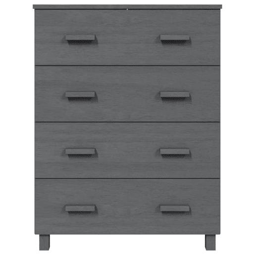 Aparador - Bufete - Móvei de apoio HAMAR 79x40x103,5 cm pinho maciço cinza-escuro pt4116