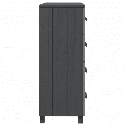 Aparador - Bufete - Móvei de apoio HAMAR 79x40x103,5 cm pinho maciço cinza-escuro pt4116