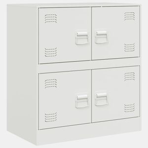 Aparador - Bufete - Móvei de apoio 67x39x73 cm aço branco pt2214