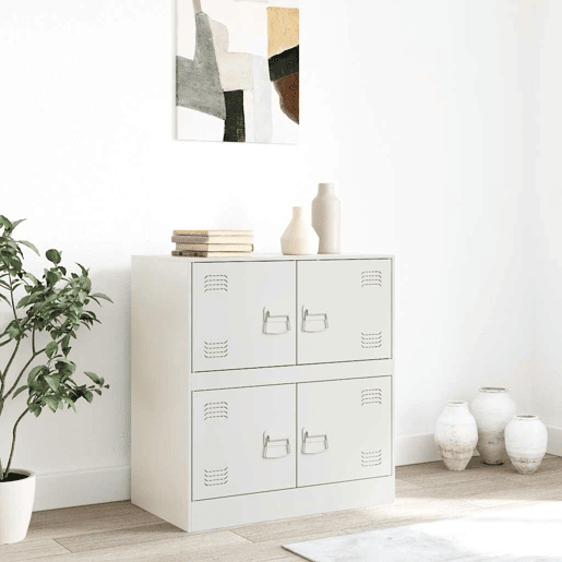 Aparador - Bufete - Móvei de apoio 67x39x73 cm aço branco pt2214