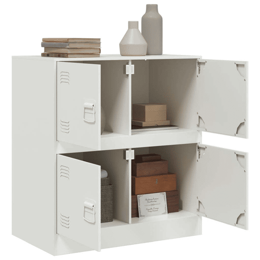 Aparador - Bufete - Móvei de apoio 67x39x73 cm aço branco pt2214