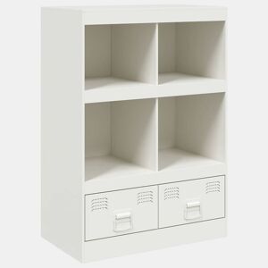 Aparador - Bufete - Móvei de apoio alto 67x39x95 cm aço branco pt2216