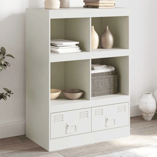 Aparador - Bufete - Móvei de apoio alto 67x39x95 cm aço branco pt2216