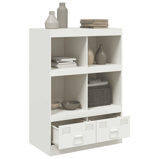 Aparador - Bufete - Móvei de apoio alto 67x39x95 cm aço branco pt2216