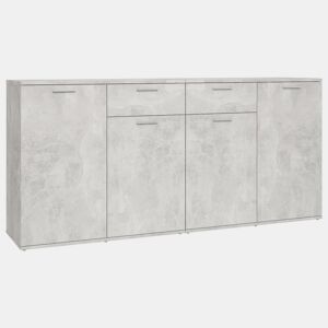 Aparador - Bufete - Móvei de apoio 160x36x75 cm contraplacado cinzento cimento pt3265