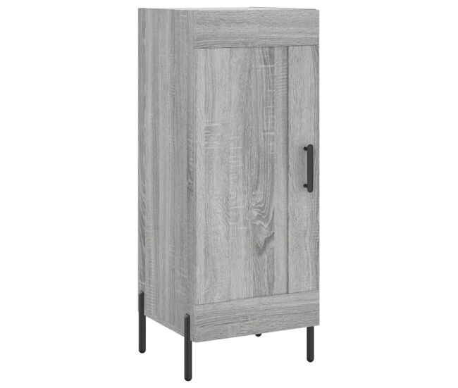 Aparador - mueble de almacenamiento madera de ingeniería gris sonoma 34,5x34x90 cm es4460