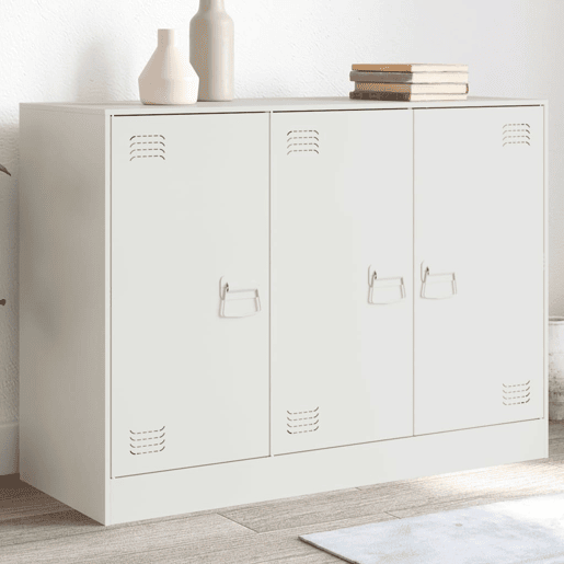Aparador - Bufete - Móvei de apoio 99x39x73 cm aço branco pt2233