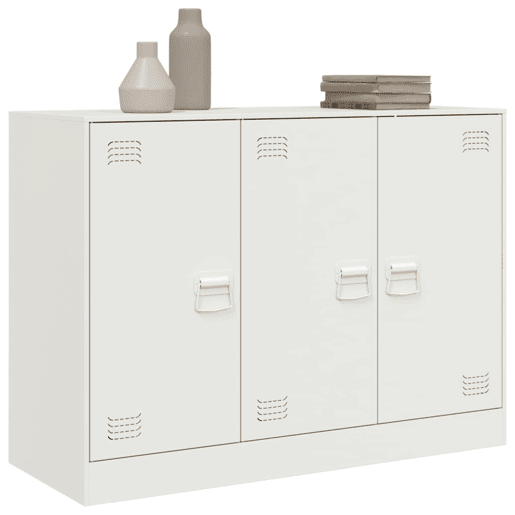 Aparador - Bufete - Móvei de apoio 99x39x73 cm aço branco pt2233