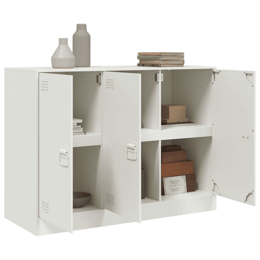 Aparador - Bufete - Móvei de apoio 99x39x73 cm aço branco pt2233