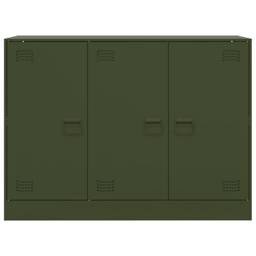 Aparador - Bufete - Móvei de apoio 99x39x73 cm aço verde azeitona pt2399