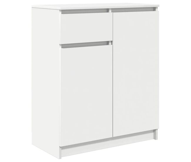 Aparador - mueble de almacenamiento con cajón blanco 71x35x84 cm madera de ingeniería es1743