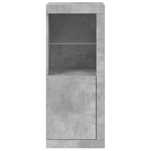 Aparador - Bufete - Móvei de apoio com luzes LED 41x37x100 cm cinzento cimento pt1957
