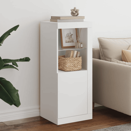 Aparador - Bufete - Móvei de apoio com luzes LED 41x37x100 cm branco pt1927