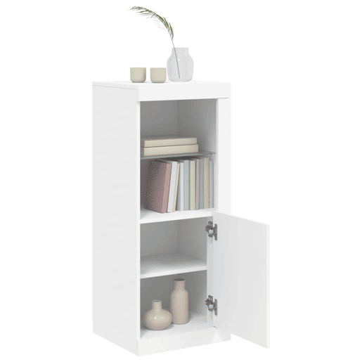 Aparador - Bufete - Móvei de apoio com luzes LED 41x37x100 cm branco pt1927