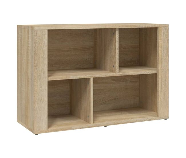 Aparador - mueble de almacenamiento madera contrachapada color roble sonoma 80x30x54 cm es4306