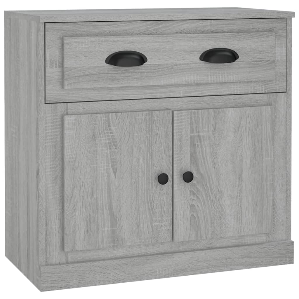 Aparador - Mueble de almacenamiento 70 Roble/ Gris