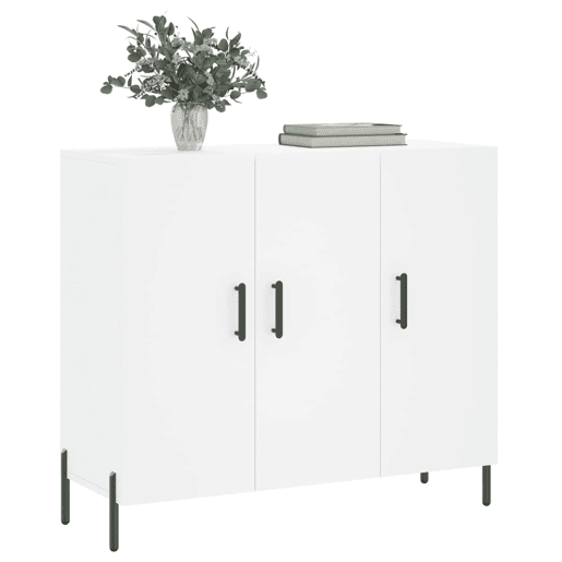 Aparador - Bufete - Móvei de apoio 90x34x80 cm derivados de madeira branco pt3218 Aparador - Bufete - Móvei de apoio 90x34x80 cm derivados de madeira branco pt3218