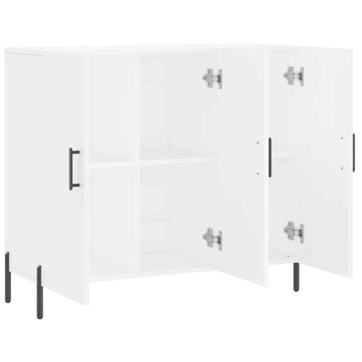 Aparador - Bufete - Móvei de apoio 90x34x80 cm derivados de madeira branco pt3218 Aparador - Bufete - Móvei de apoio 90x34x80 cm derivados de madeira branco pt3218