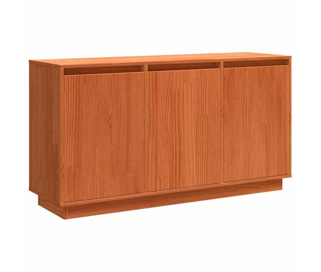 Aparador - mueble de almacenamiento roble marrón 111 x 34 x 60 cm madera de pino macizo es4934