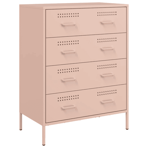 Aparador - Bufete - Móvei de apoio 68x39x89 cm aço rosa pt2384