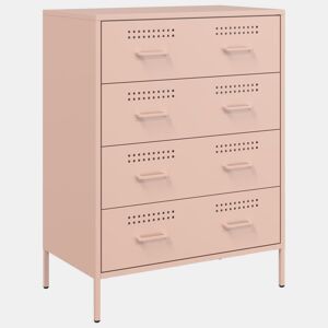 Aparador - Bufete - Móvei de apoio 68x39x89 cm aço rosa pt2384