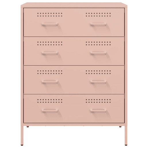 Aparador - Bufete - Móvei de apoio 68x39x89 cm aço rosa pt2384