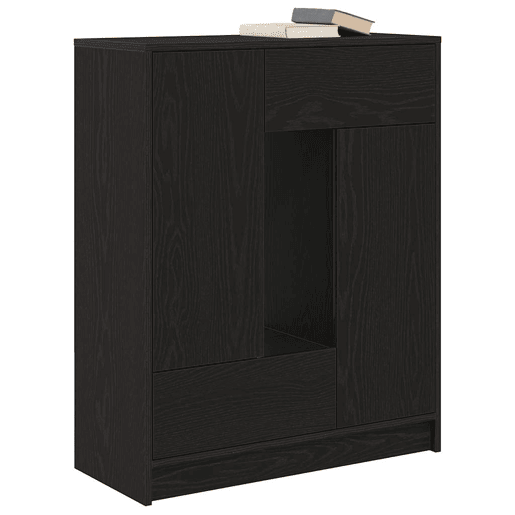 Aparador - Bufete - Móvei de apoio c gavetas e portas 73x31x90 cm carvalho preto pt1861