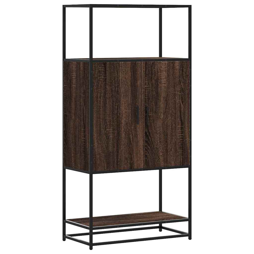 Aparador alto - Mueble de almacenamiento 68 Roble